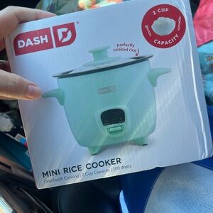 Dash Mini Rice Cooker in Mint Green